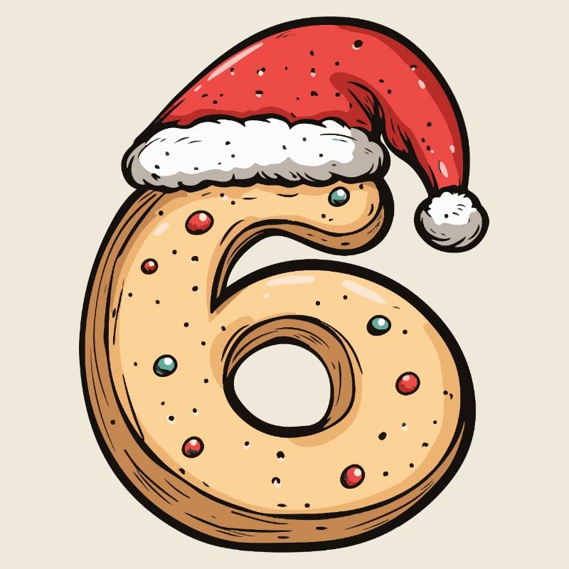 6 Number Cookie Christmas