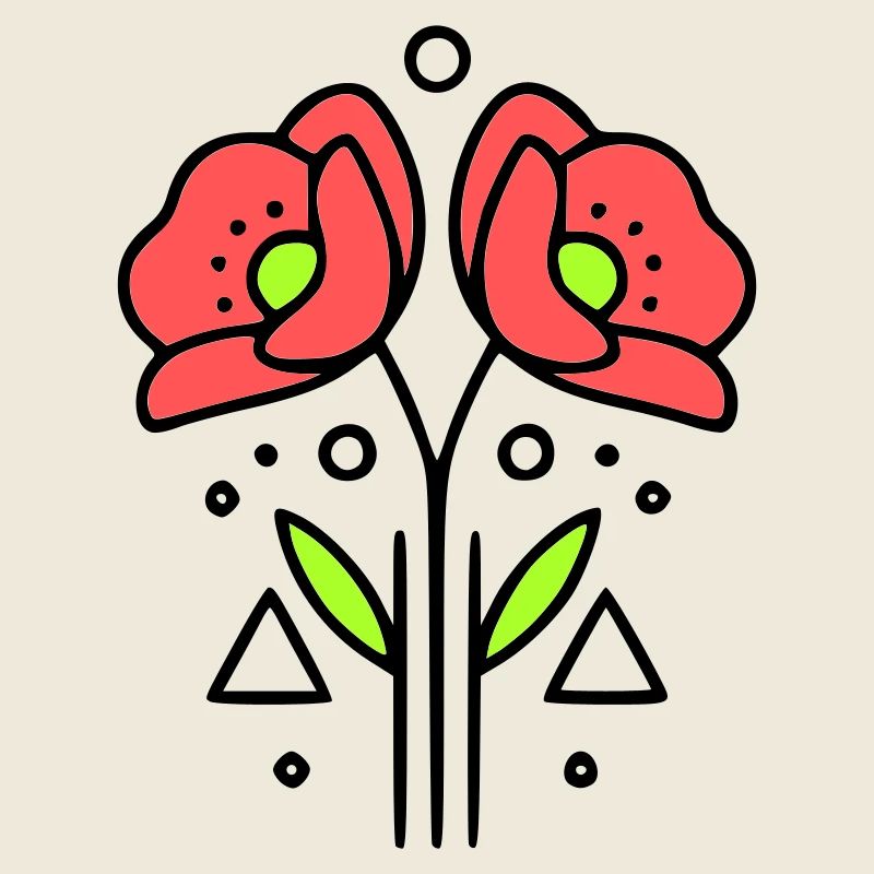 mohnblume-mohnblumen-minimalistisch-line-art-9