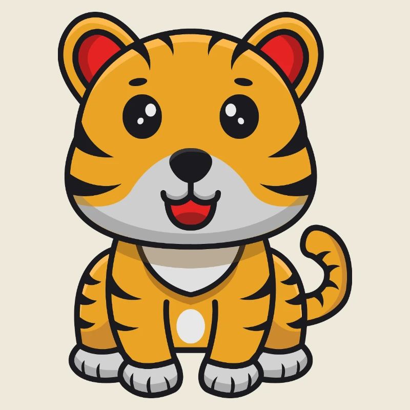 Tiger-Karikatur
