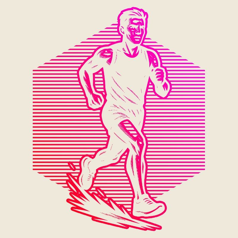 Illustration de course pour la course