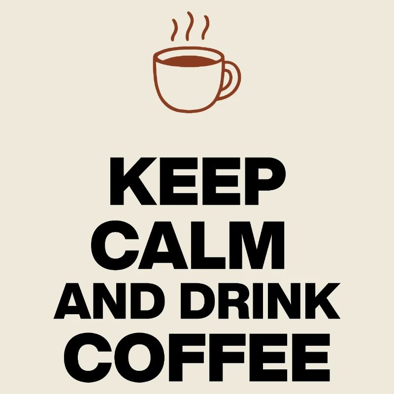 KEEP CALM AND DRINK COFFEE, KAFFEE JUNKIE GESCHENK