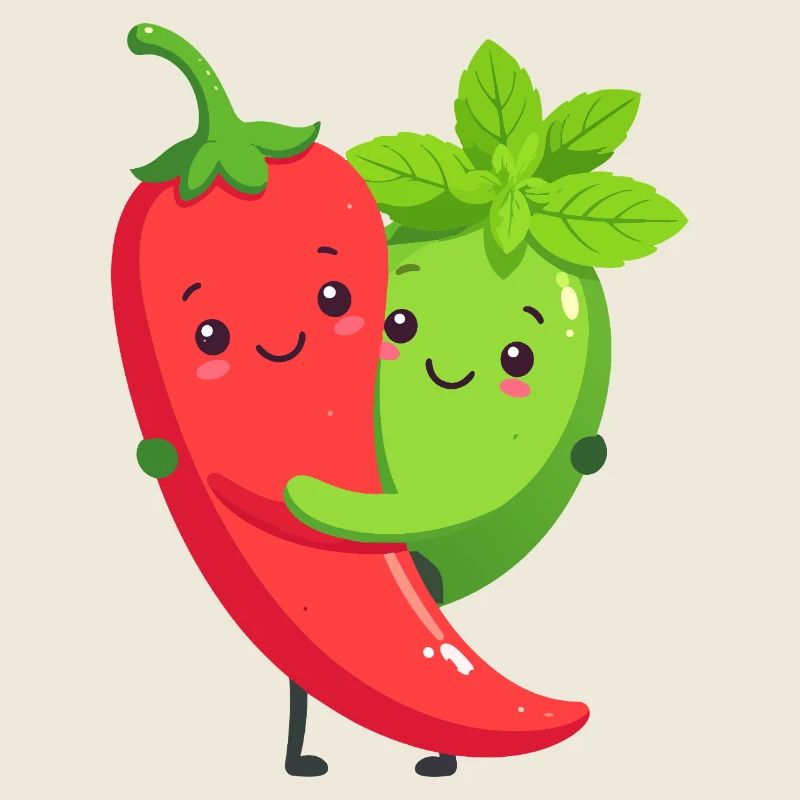 Kuschelige Chilli Minze Freunde