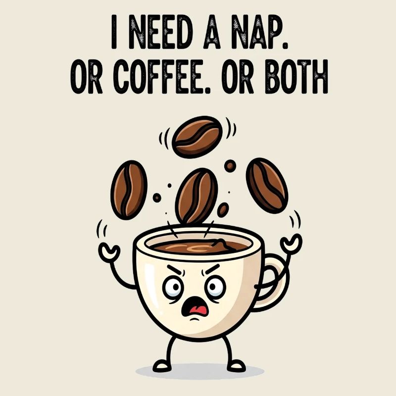 Nickerchen oder Kaffeetassen-Stimmung