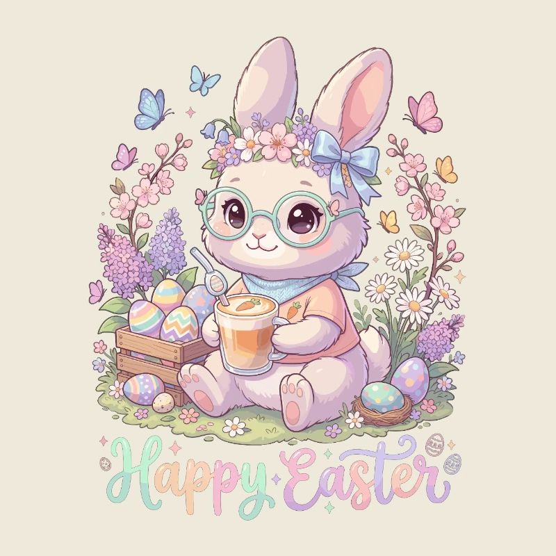 Pastel Bunny Easter Magic « Joyeuses Pâques »