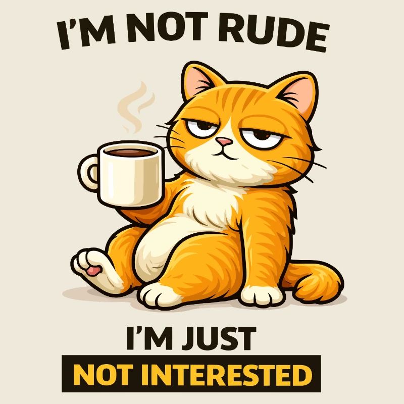 Mürrische Katzenkaffee-Einstellung