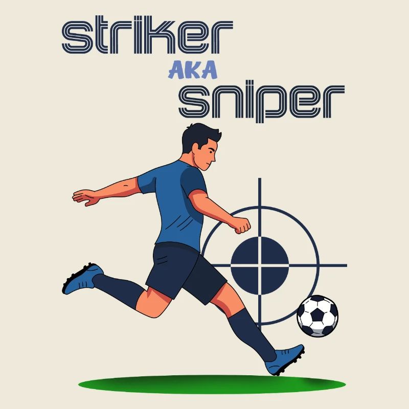 Attaquant alias Sniper, attaquant au football