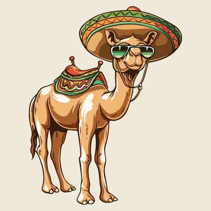 Sombrero comique comique de chameau