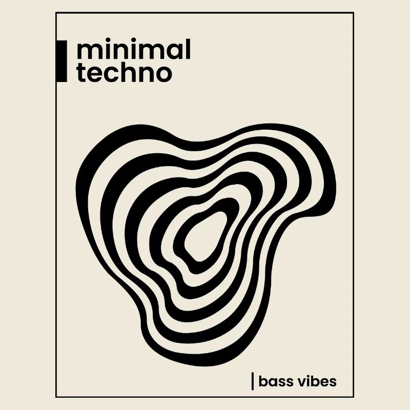 Conception minimale de l’affiche techno