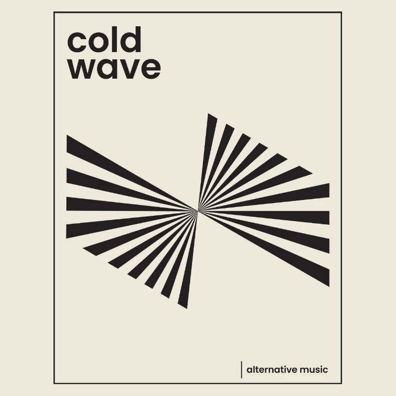 Conception d’affiche de musique Cold Wave