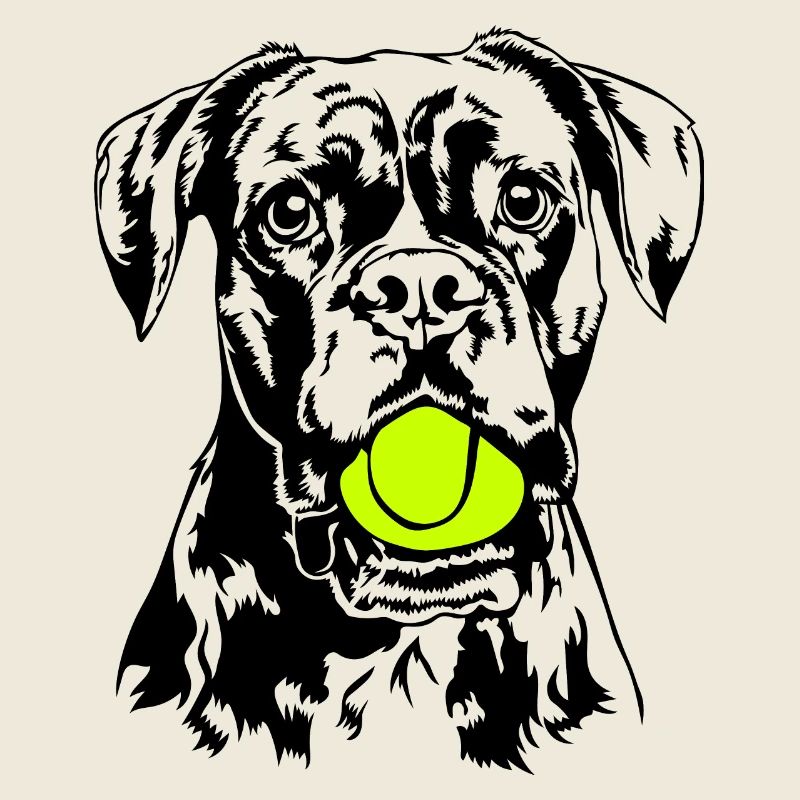 Boxer Ball Ball Junkie Chien Chiens Wilsigns