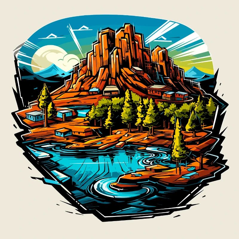 Paysage - Illustration