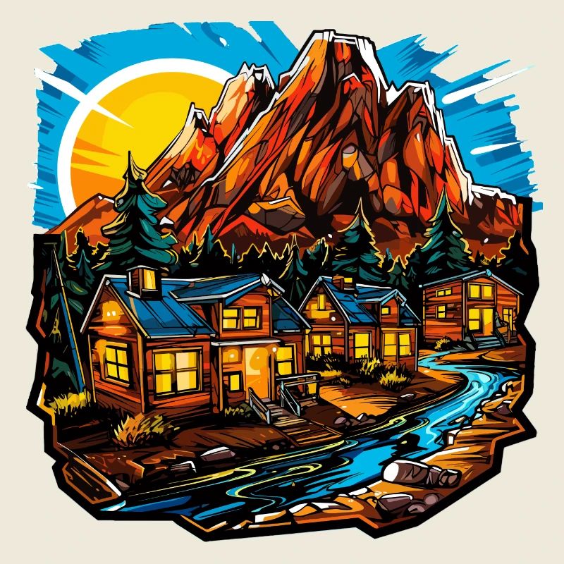 Landschaft - Illustration
