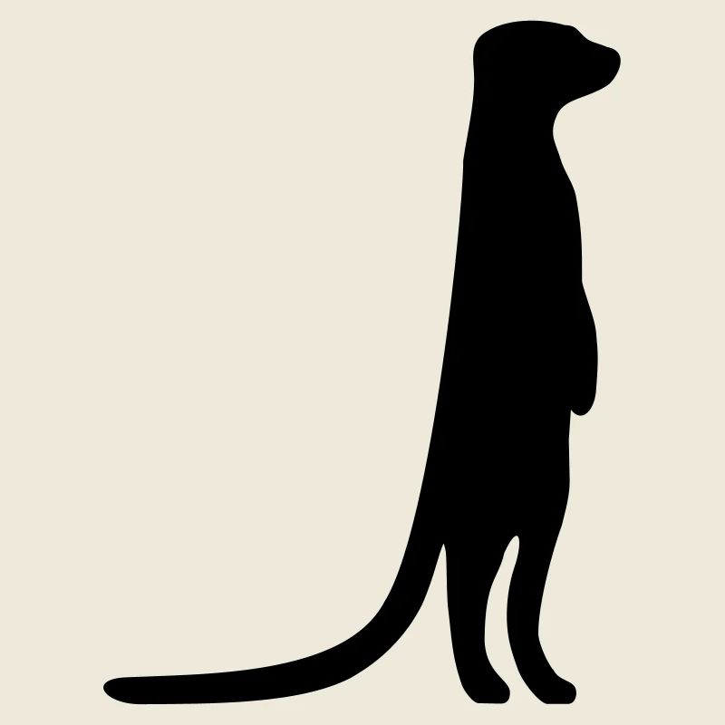 witziges Erdmännchen neugierig tierisch