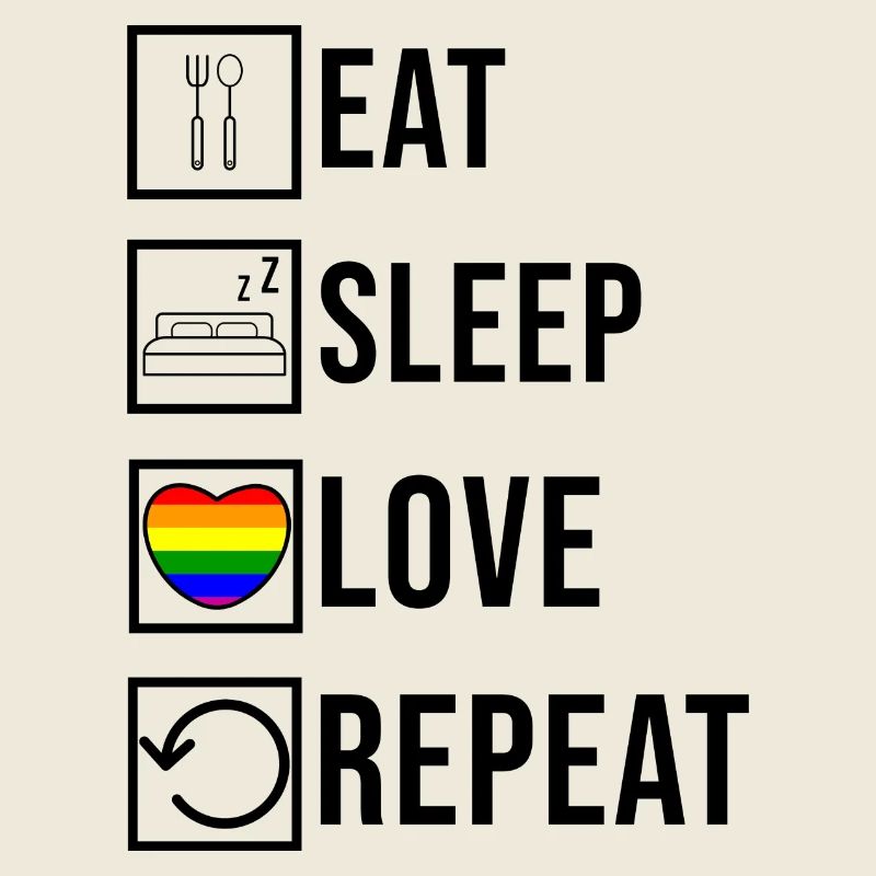 Lgbt Herz Regenbogen Lesbisch Liebe Gay Statement