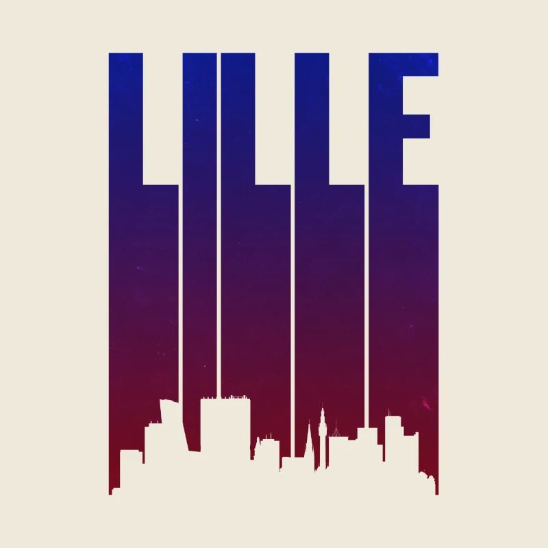 Lille Skyline Gradient