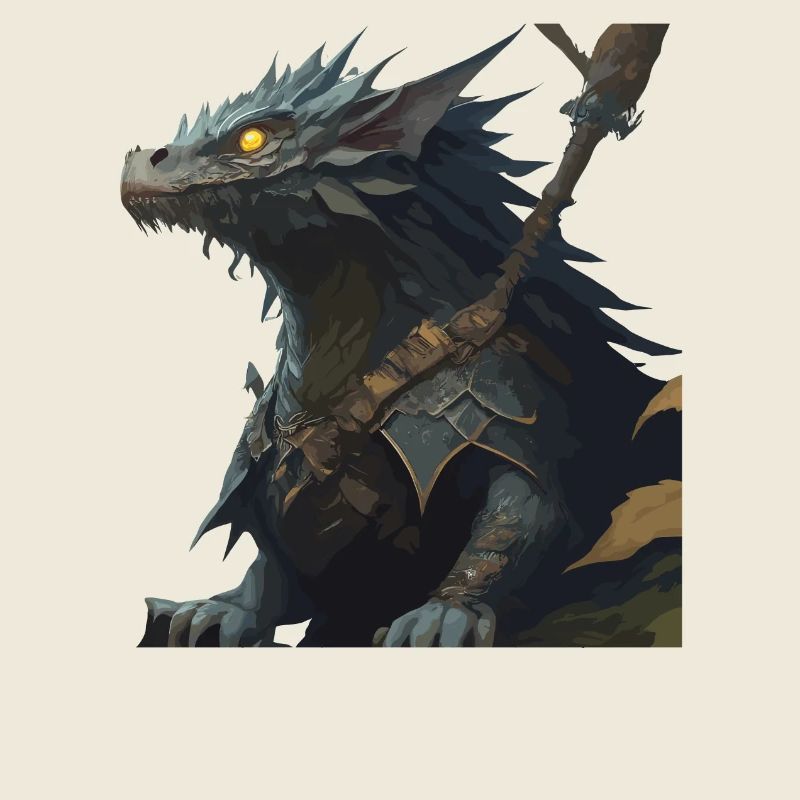 Dragon Warrior Illustration