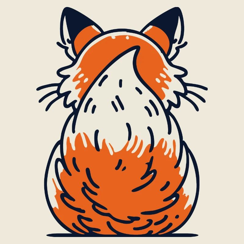 Bushy tail fox tail
