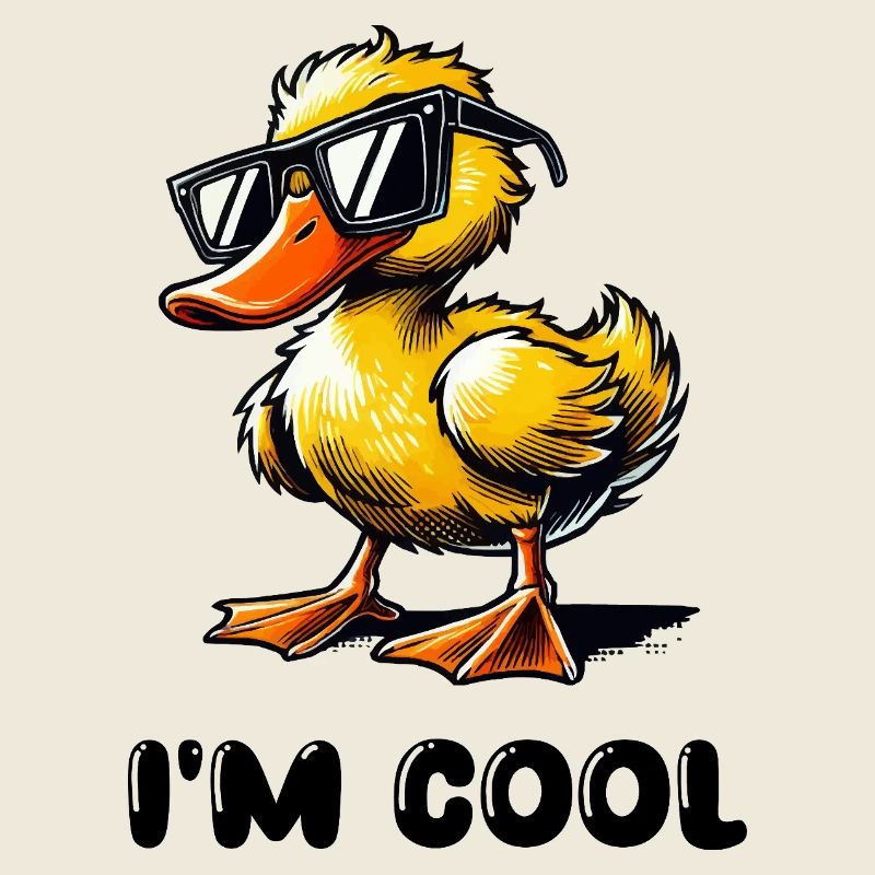 Bande dessinée de canard Cool