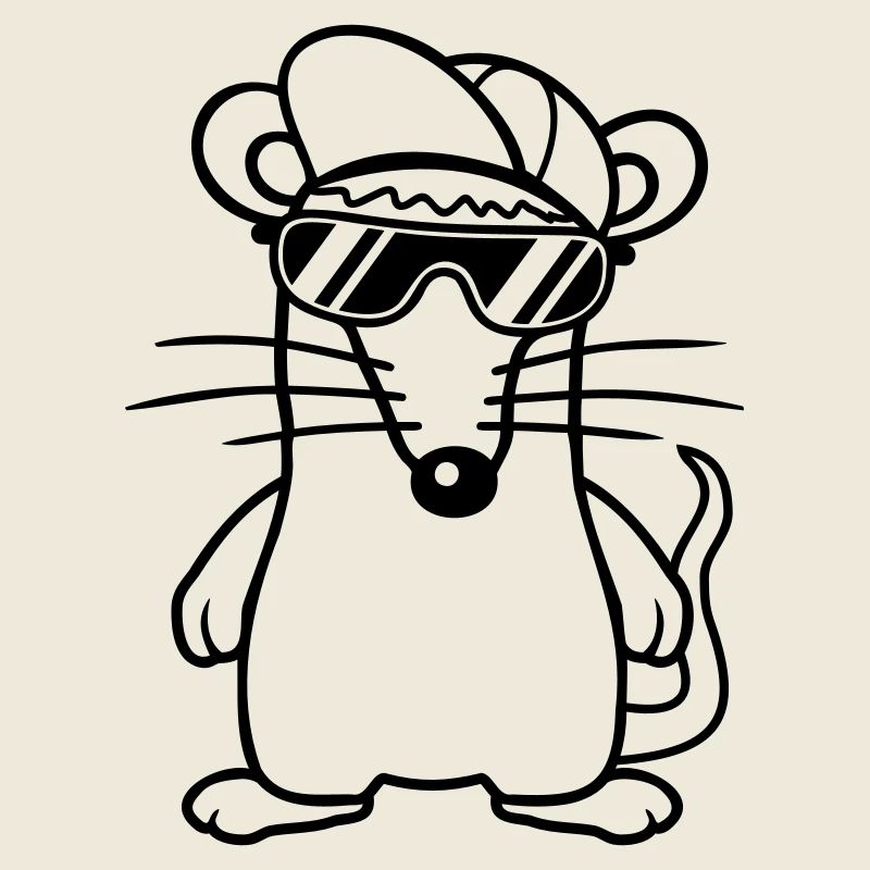 Souris Lunettes de soleil Cool Cappy Cap Chapeau Adolescents