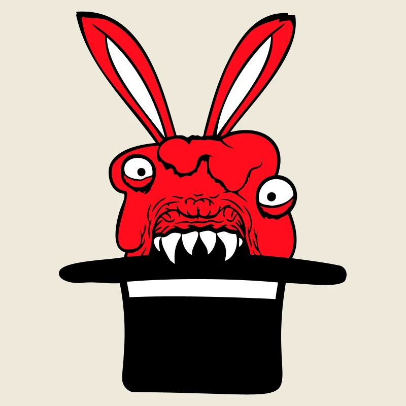 Bunny Monster Wizard Top Hat Evil Horror