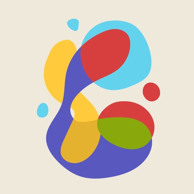 Vintage abstrait fluide