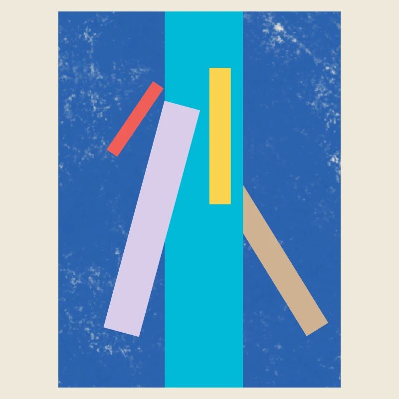 Abstract color and line pattern