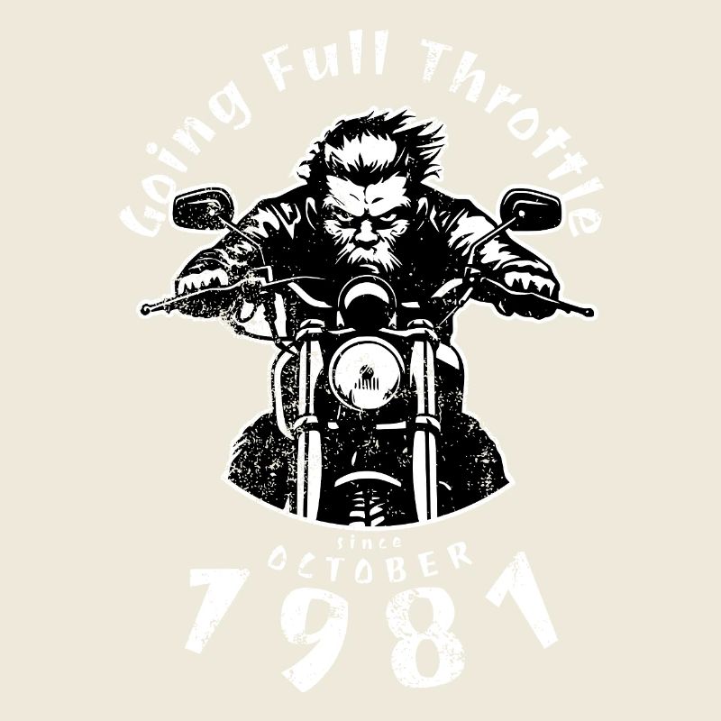 44. Geburtstag Going Full Throttle Since 10/1981