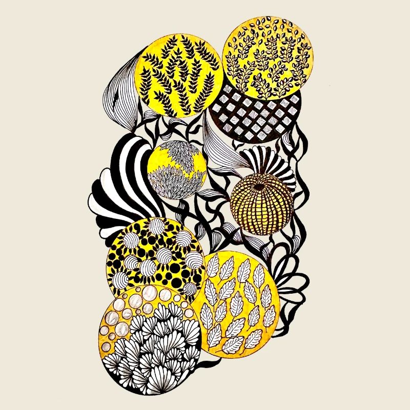 Luminous Circle Patterns Botany