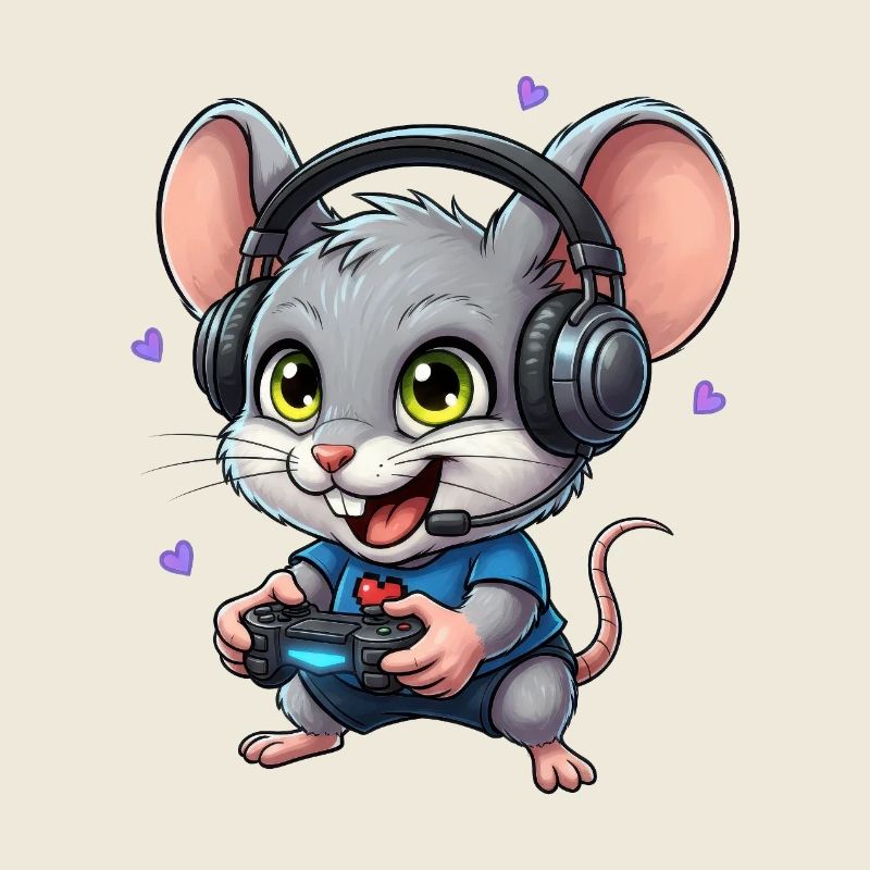 Gaming Mouse with Headphones Gamer Gift