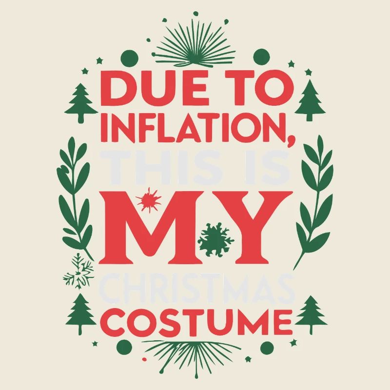 Inflation-Weihnachtskostüm