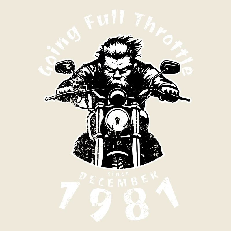44. Geburtstag Going Full Throttle Since 12/1981