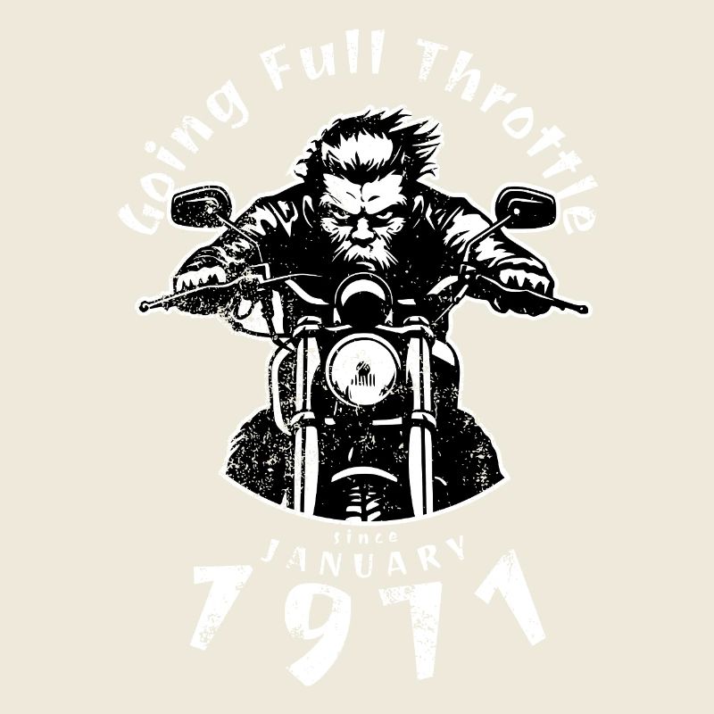55. Geburtstag Going Full Throttle Since 01/1971