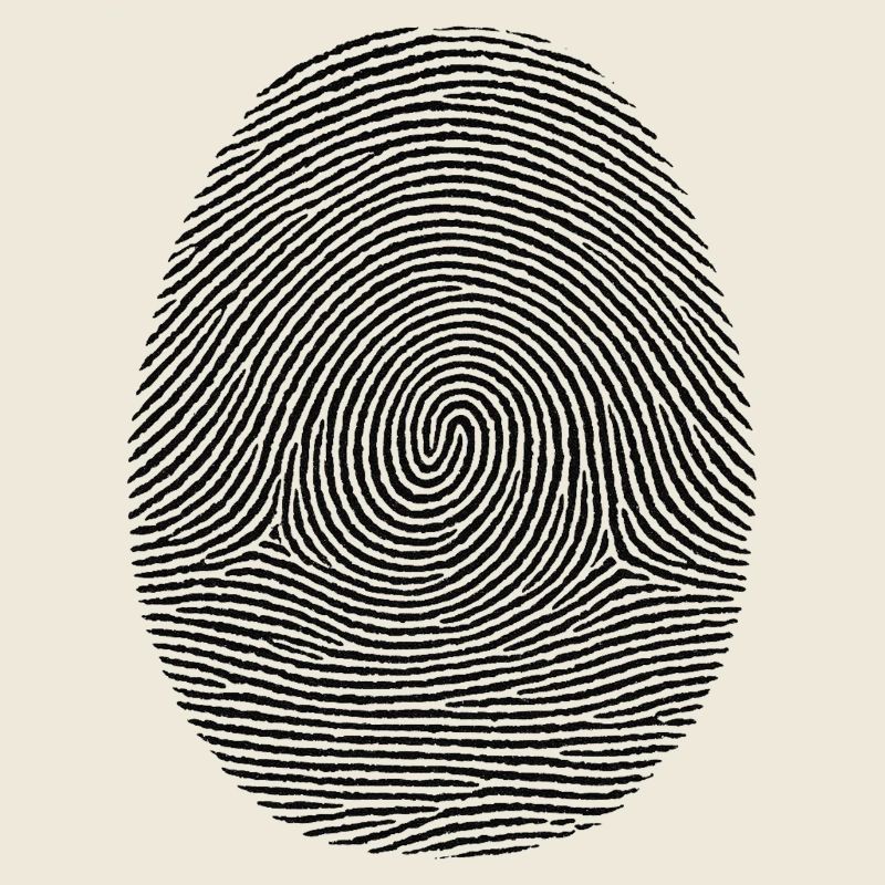 Motif d’empreinte digitale de l’identité