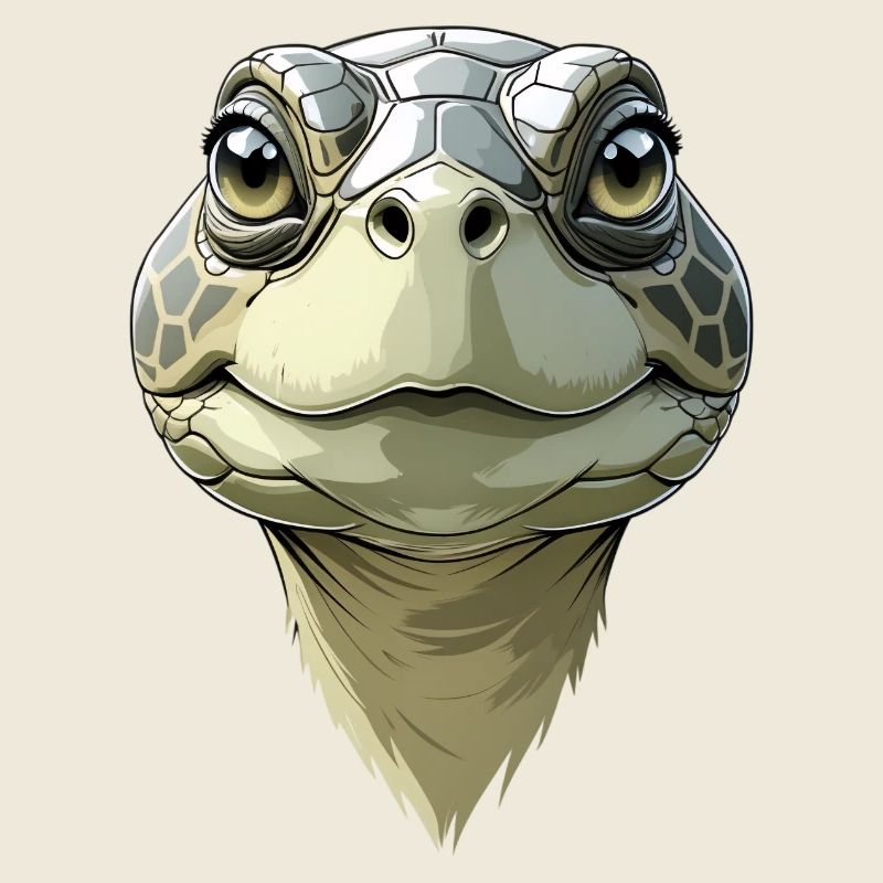 Funny turtle head