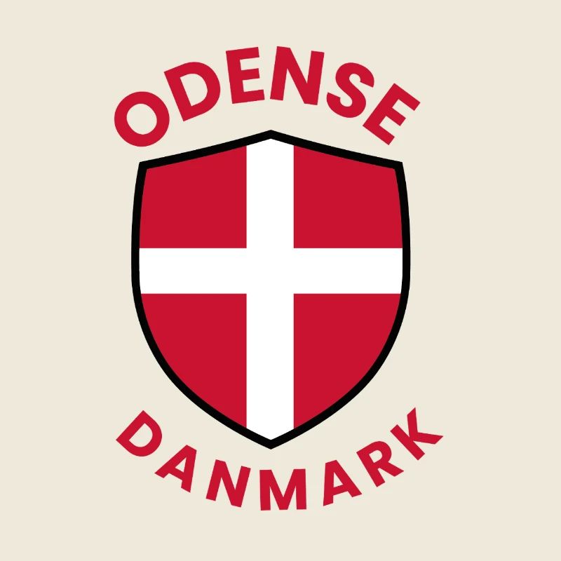 Blason du drapeau du Danemark d’Odense