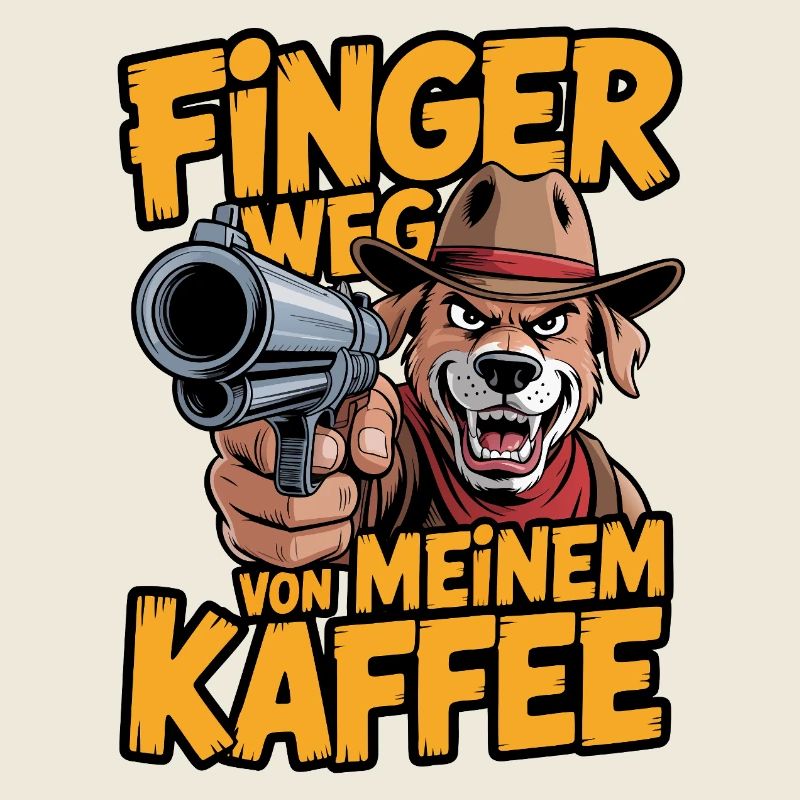 Éloignez-vous de mon café – chien de garde