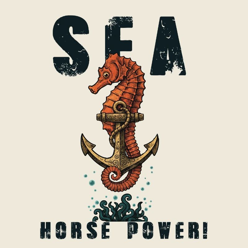 Seepferdchen-Humor Seepferdchen-Kraft