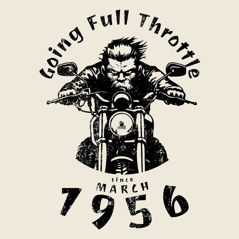 70. Geburtstag Going Full Throttle Since 03/1956