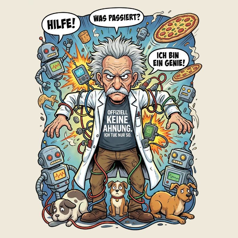 Genius in chaos: Einstein and robots
