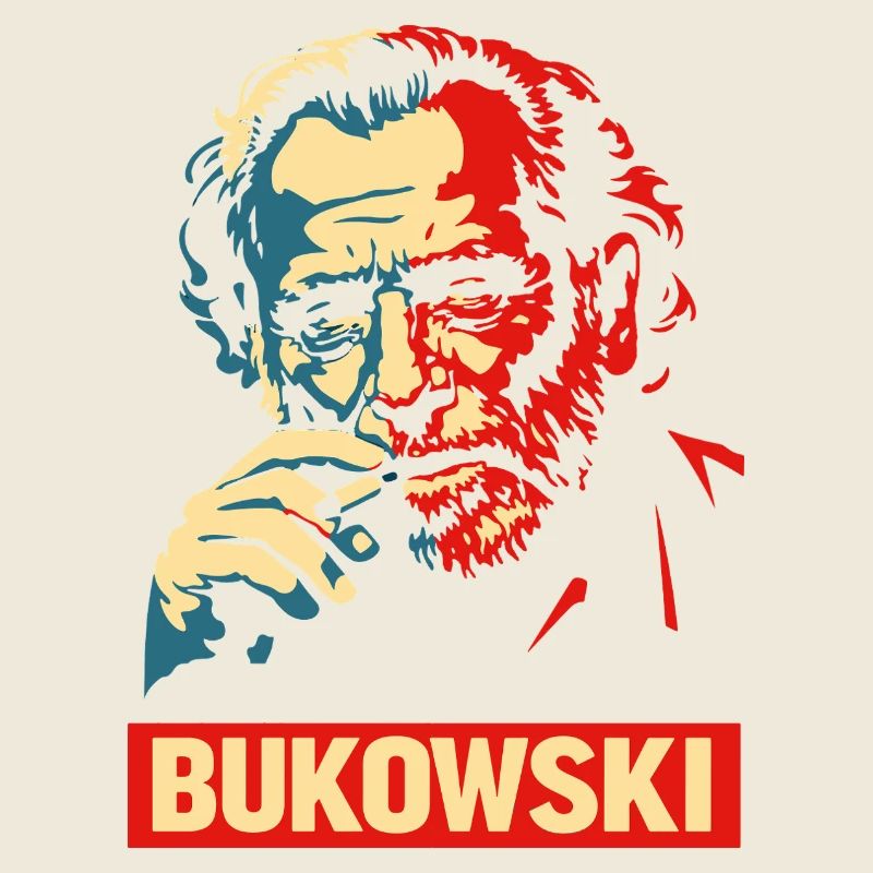 Affiche de portrait de style Charles Bukowski