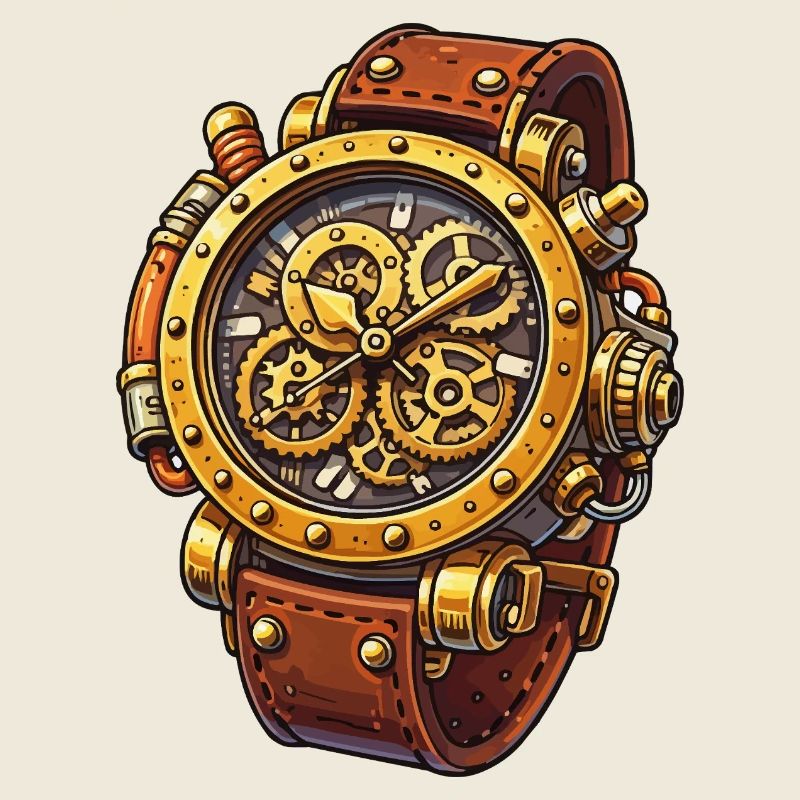 Conception du chrono à mouvement steampunk