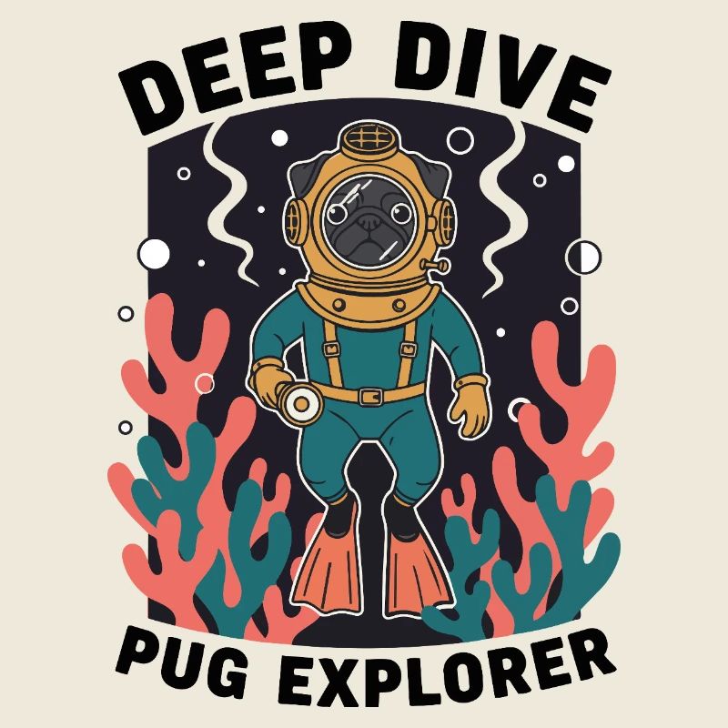 Deep Dive Pug Explorer Carlin Plongeur