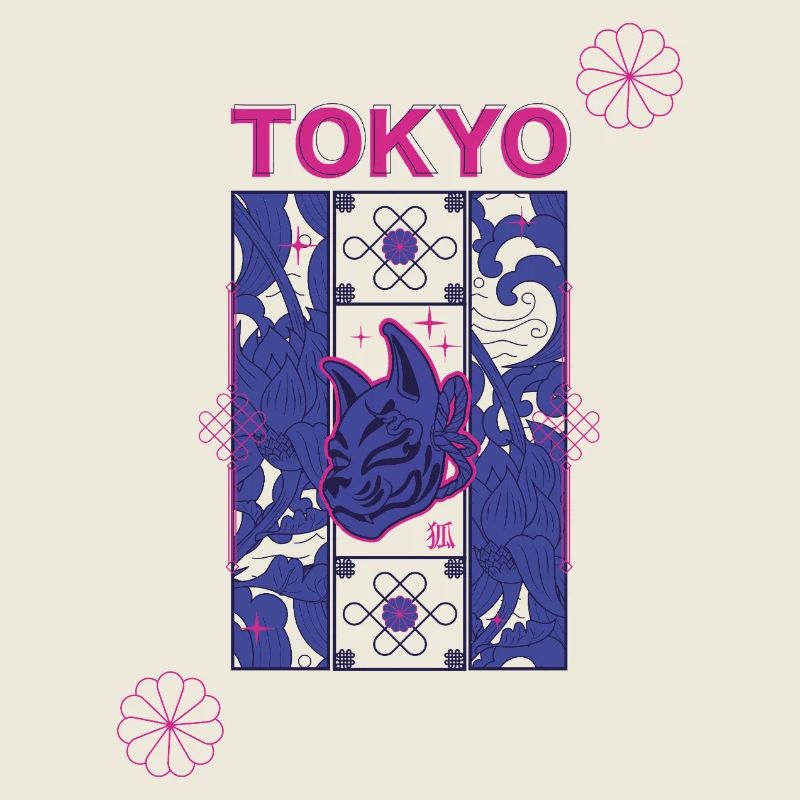Conception du Kitsune Néon de Tokyo