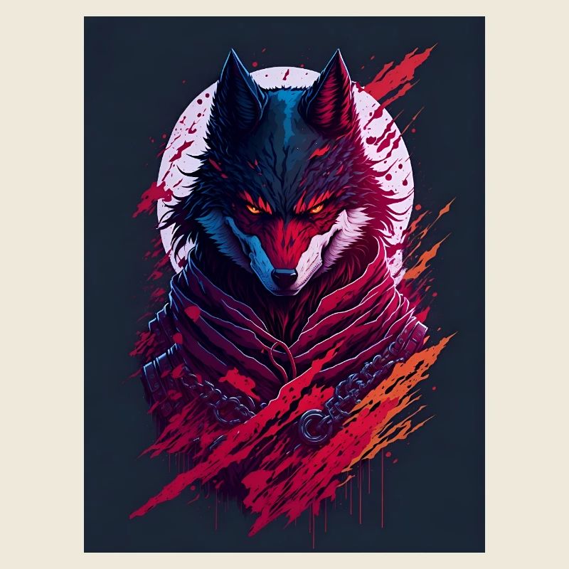 Esprit du Loup de la Lune de Sang