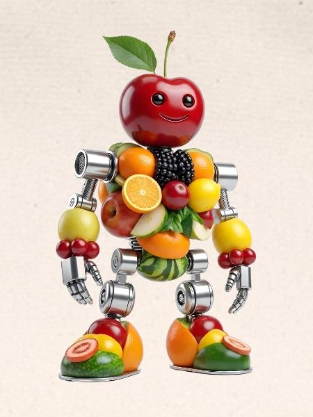 Fruchtbetriebener Arena-Roboter