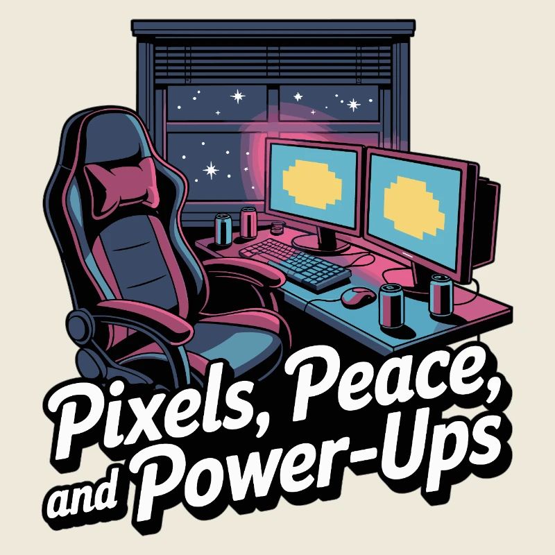 Pixels, Peace & Power-Ups – Gaming Setup
