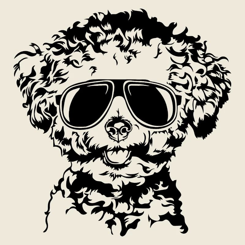 Bichon Frise Cool Dog Dogs Portrait Wilsigns