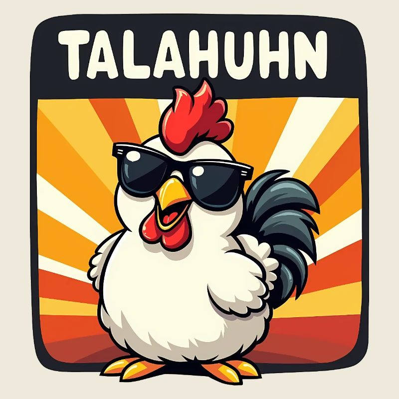 TALAHUHN Lustiger Spruch Meme Rap Karneval