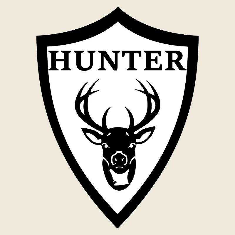 Hunter Jäger Wappen Hirsch Geweih Geschenk