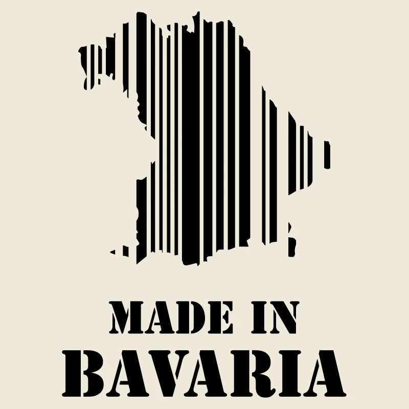 Made in Bavaria Barcode Karte Geschenkidee